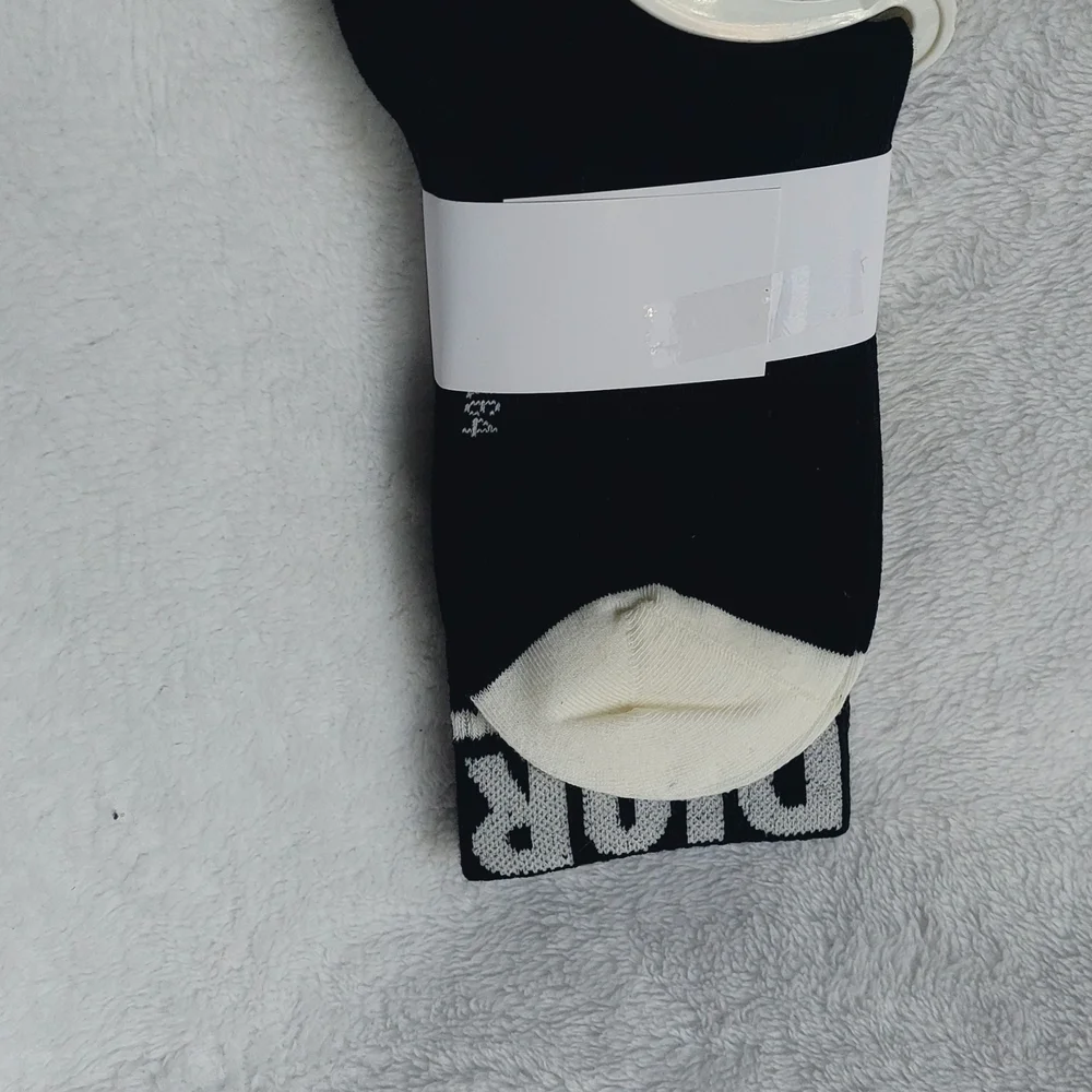Black Socks with White Star Pattern Women size 7-9